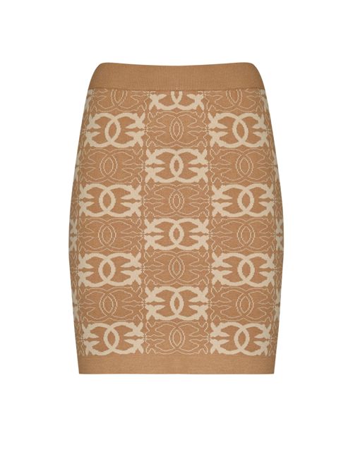 Minigonna Bang Bang in viscosa con logo Love Birds PINKO | 106040 A2YDC4Z